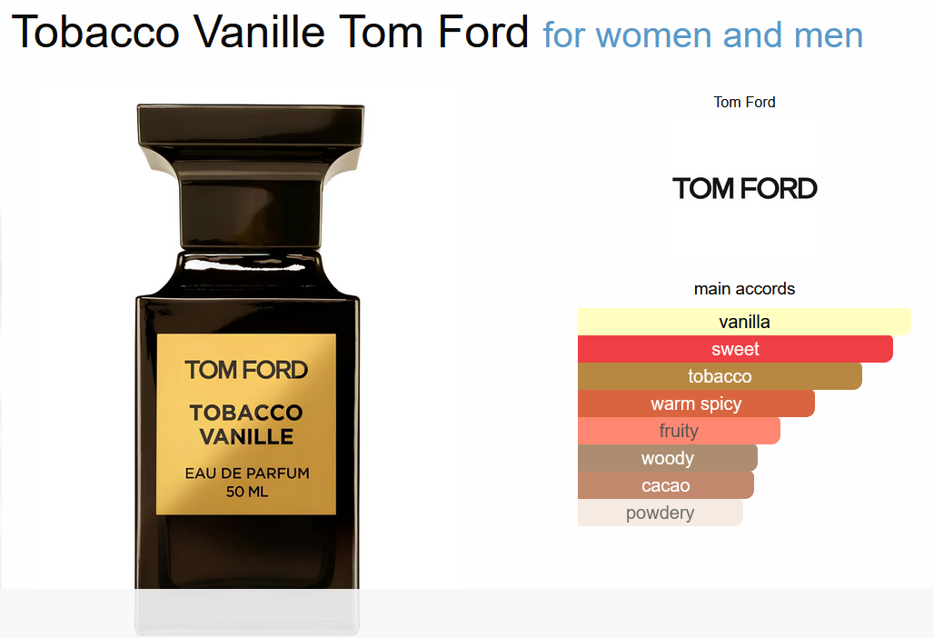 Tom Ford Tobacco Vanille 100 ML