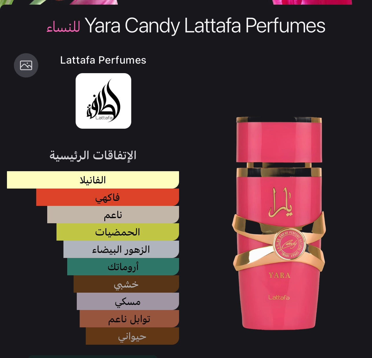 Yara Candy Lattafa Perfumes 100 ML