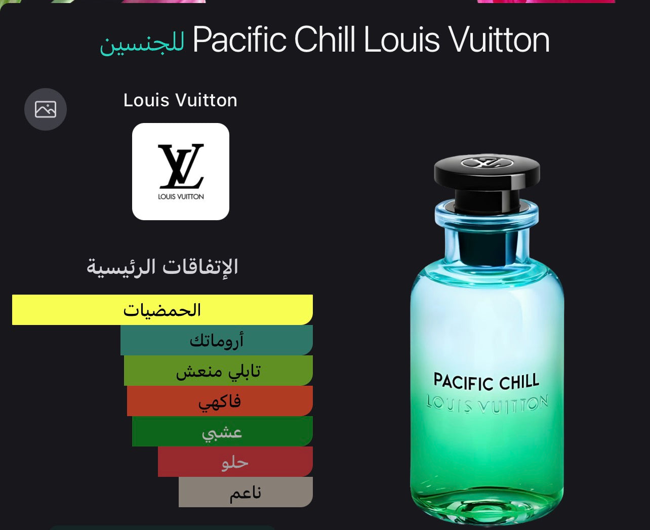 Pacific Chill Louis Vuitton Without box 100 ML