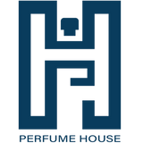 Logo of Perfume House with stylized letter 'H' on a white background
